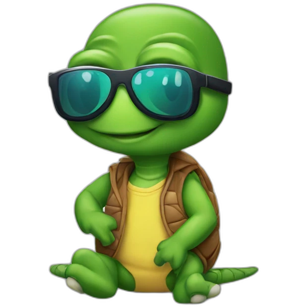 dj turtle emoji