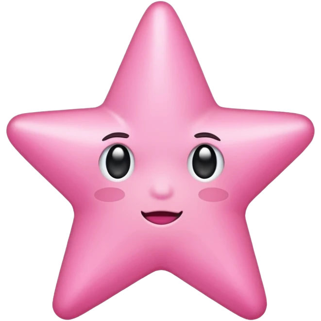 Pink star emoji