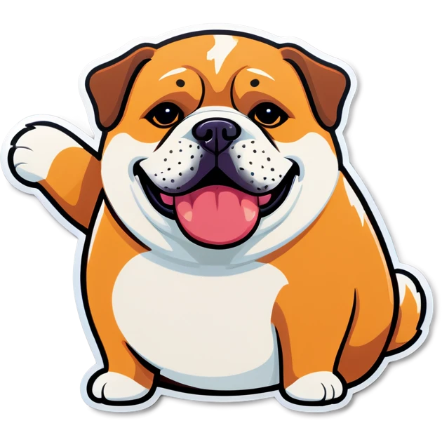 Fat Dog  emoji