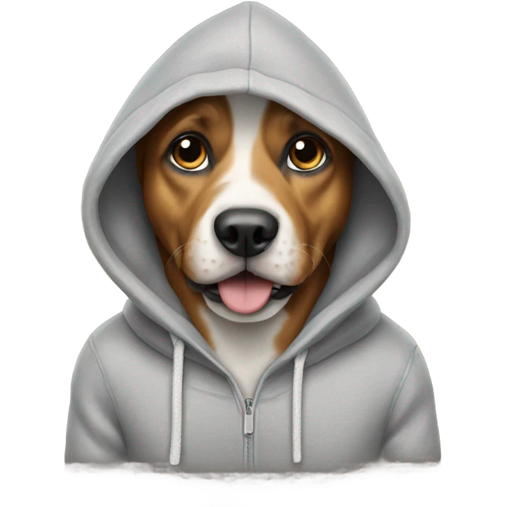 Dog with hoodie emoji