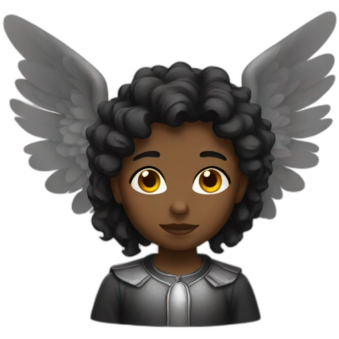 black angel emoji