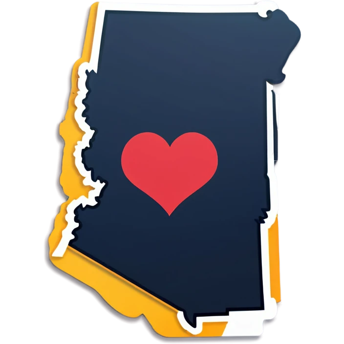 State of Idaho with a heart emoji