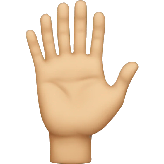 mano señalando emoji