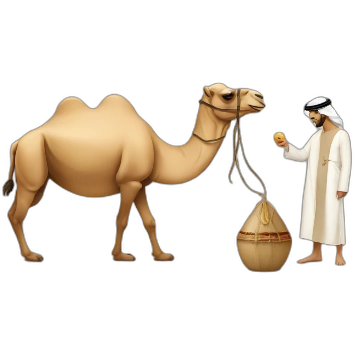 Saudi play with camel emoji