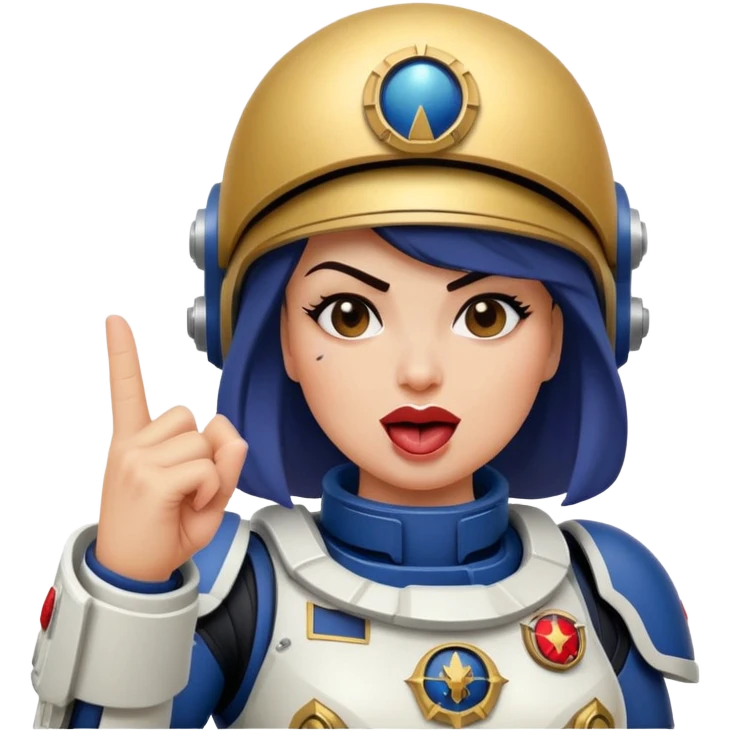 woman space marine middle finger and face with tongue out wink eye emoji