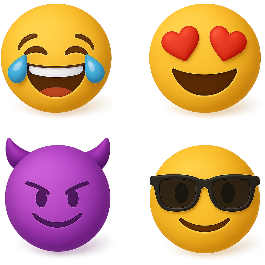 create this without background but keep all the shadows emoji