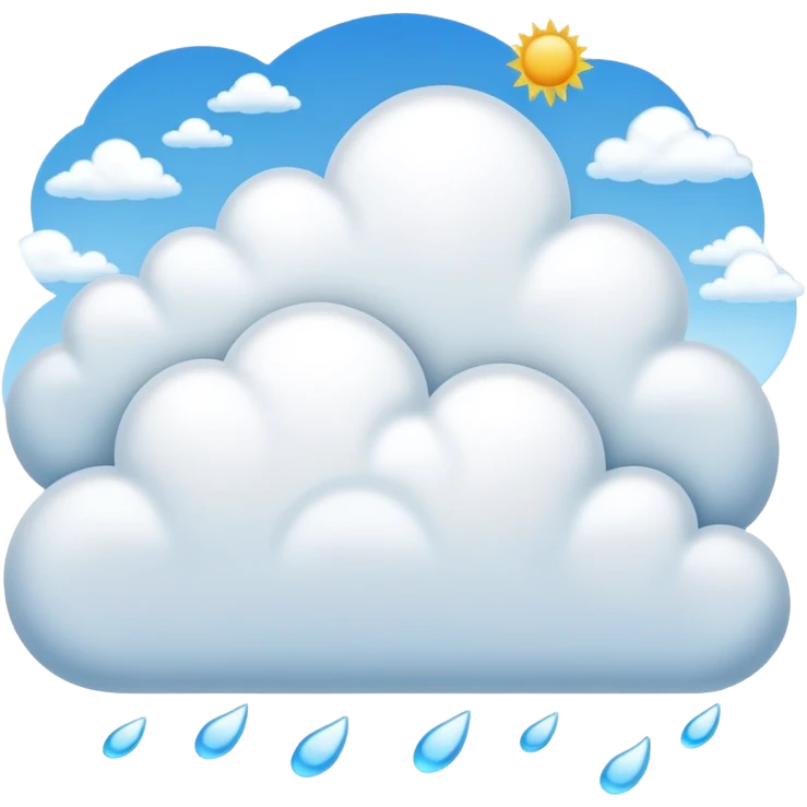sunny day with a few clouds emoji