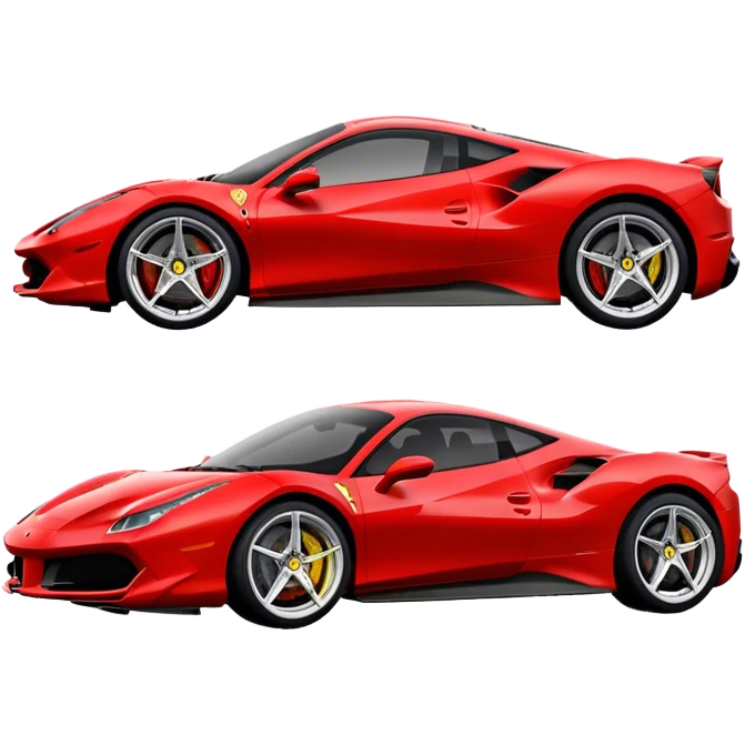 Ferrari 488 GTB - Ferrari (Model Year: 2020) (Iconic colour: Red) emoji
