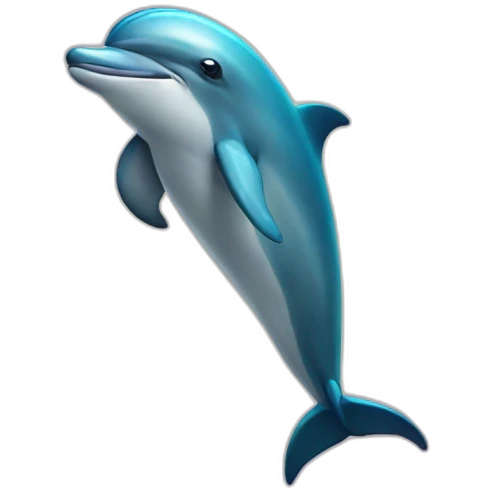 dolphin with a mask emoji