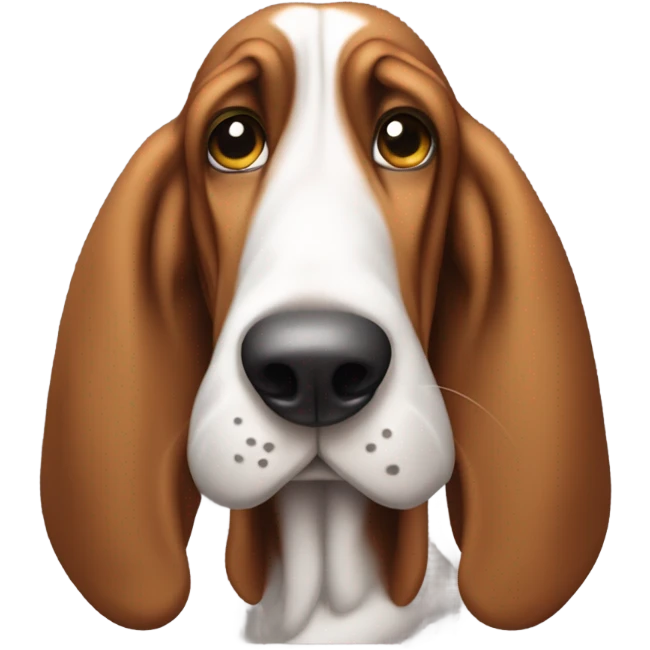 Basset hound that is stinky  emoji