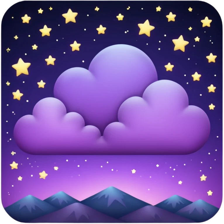 Purple night emoji