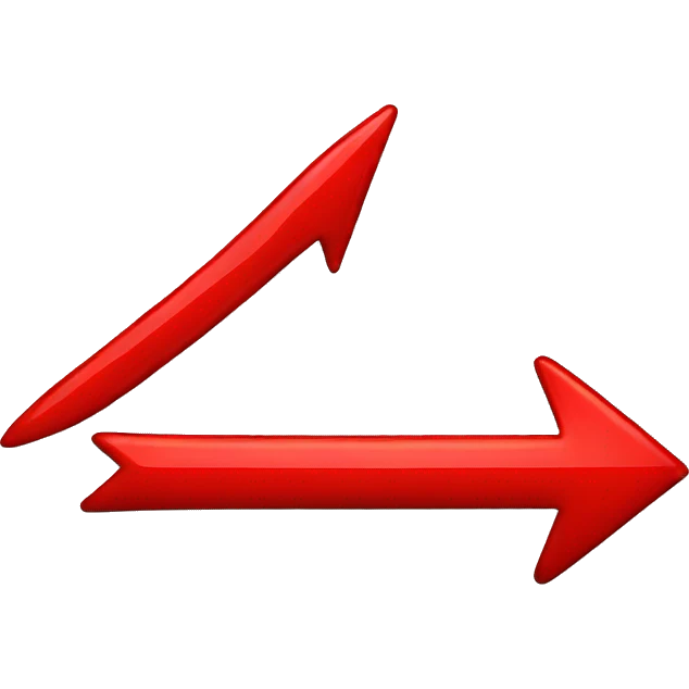 top arrow with red emoji