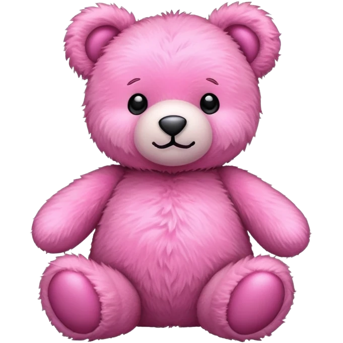 Pink teddy bear toy emoji