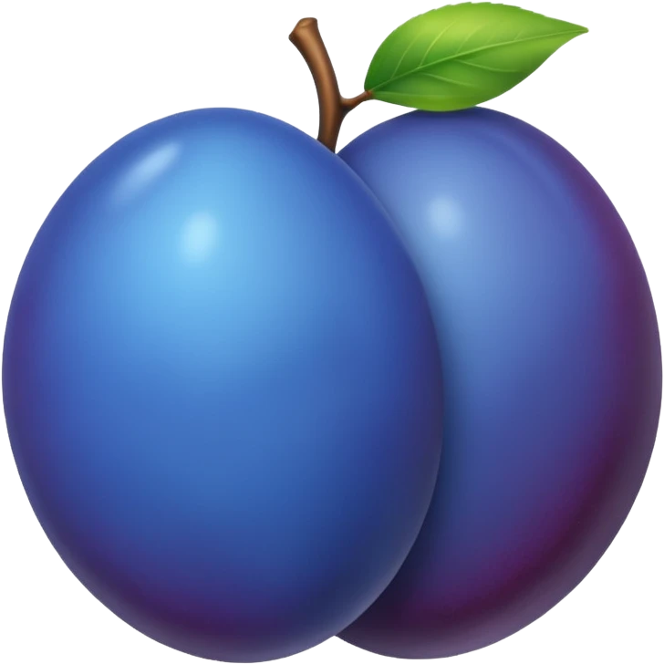 blue plum emoji