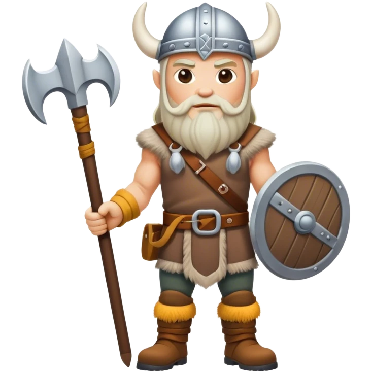 white skin road builder full body as a viking emoji