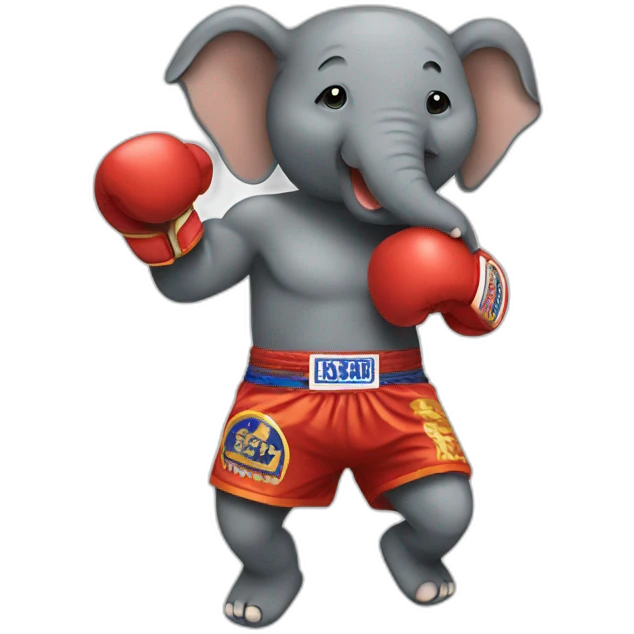 Elephant muay thai  emoji