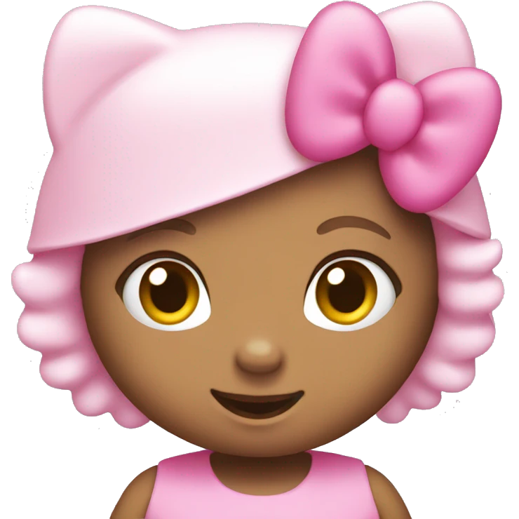Pink hello kitty emoji