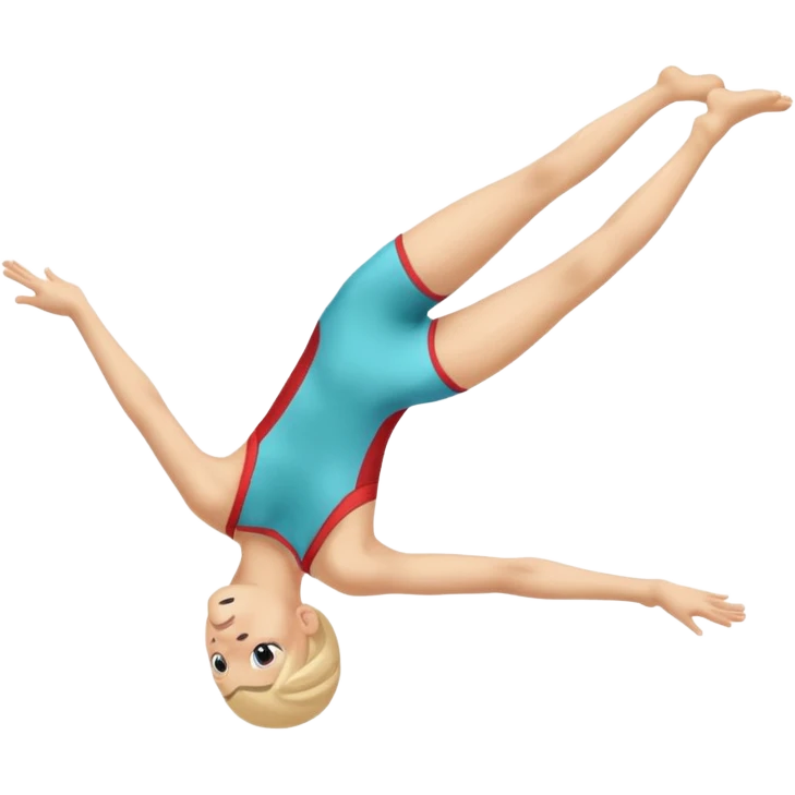 Acrobat – Slim performer mid-flip or balancing on rope emoji