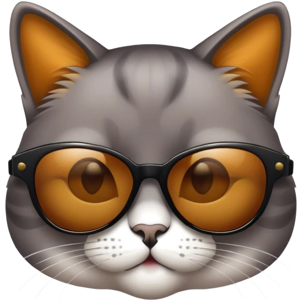 a sexy cat wearing sunglasses emoji