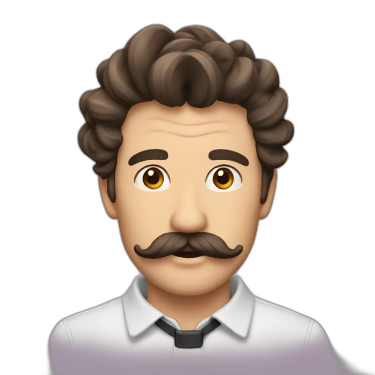 homme moustache et bouc  emoji
