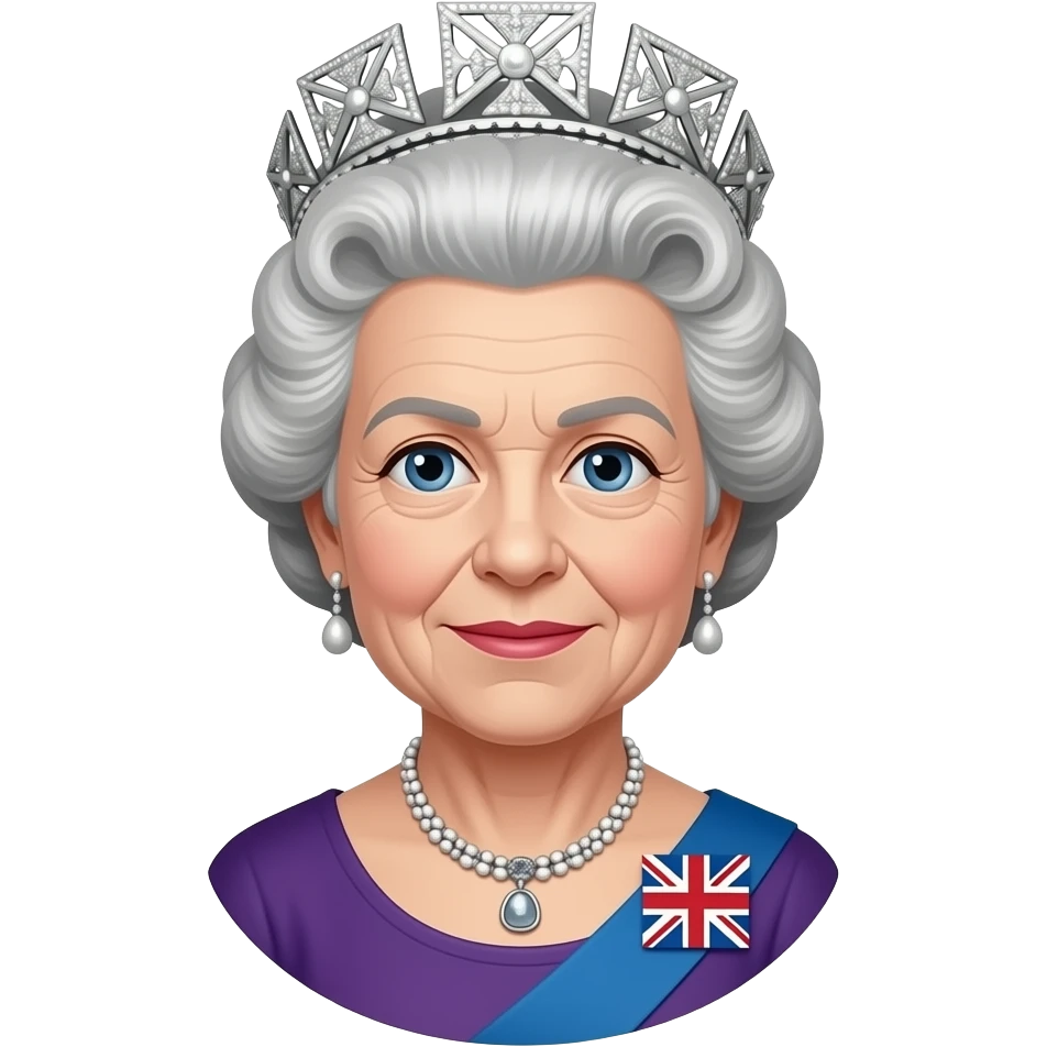old white hair england queen emoji