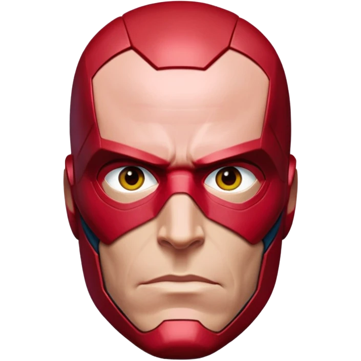 vision marvel red face  half body from captain america: civil war emoji