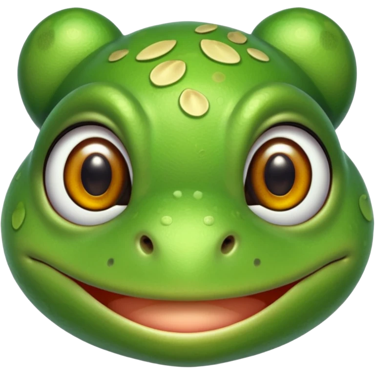 Cute Froggy with almond eyes emoji