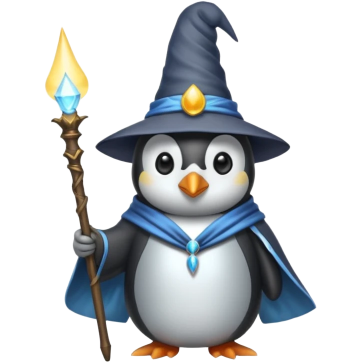 Penguin Wizard emoji