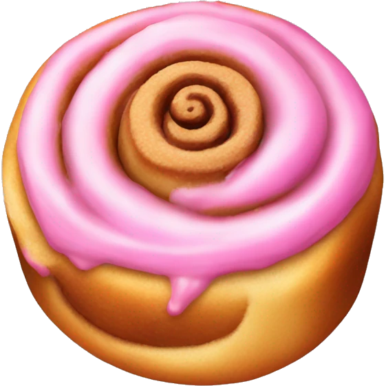 pink cinnamon bun emoji