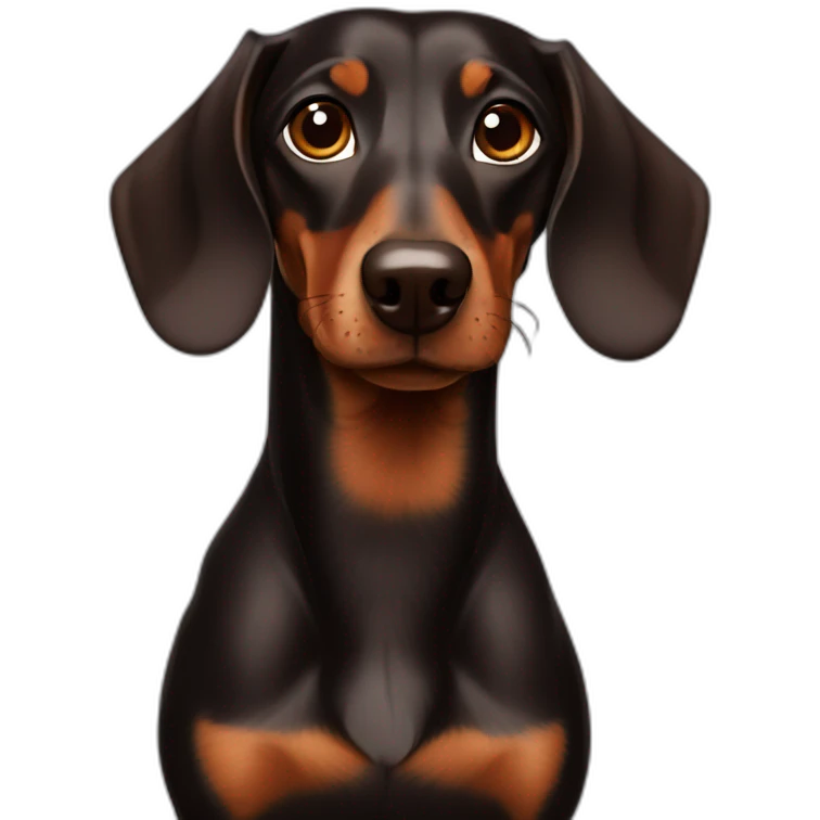 dark-brown-dachshund emoji
