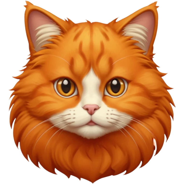 um gato laranja curioso com sobrancelha erguiad emoji