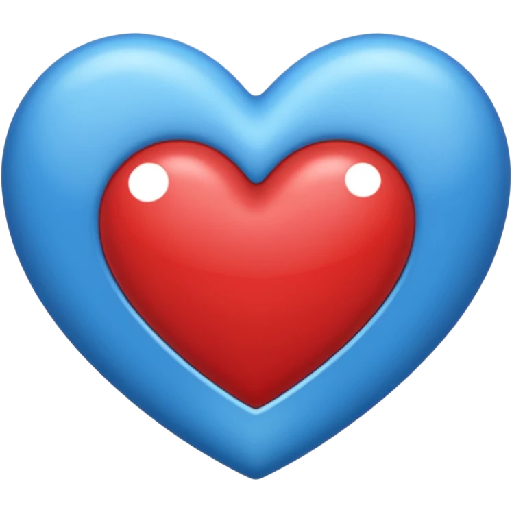 Coeur bleu Normal  emoji