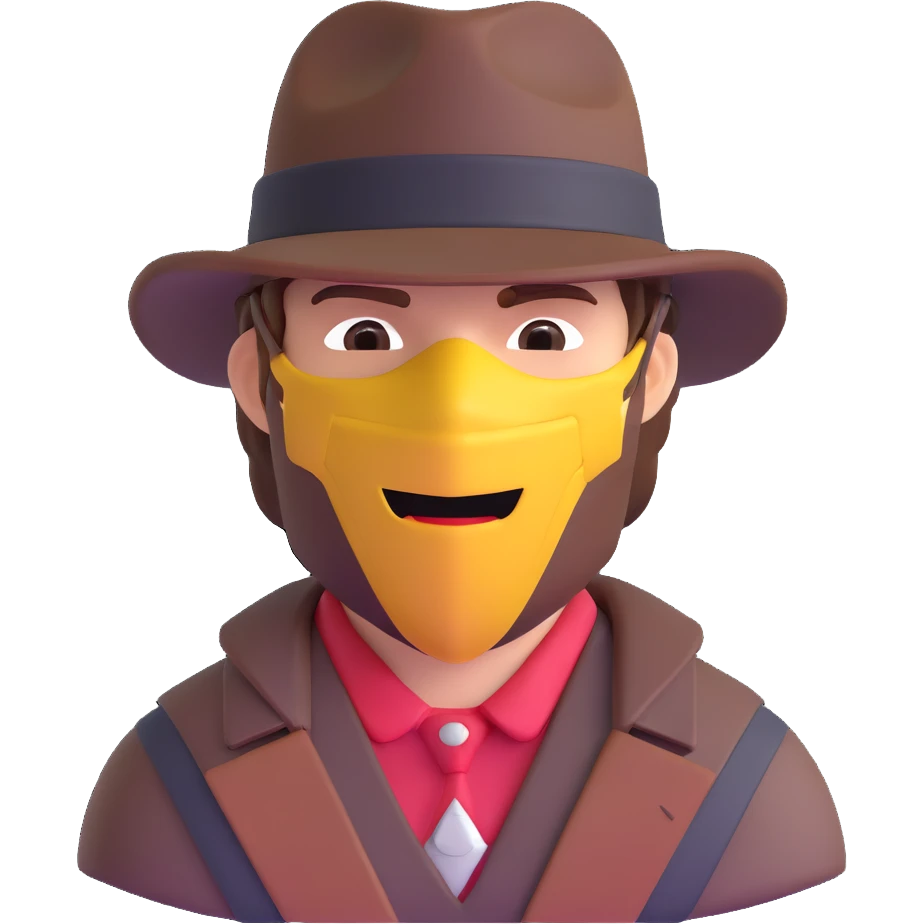 Arthur Morgan with a mask emoji