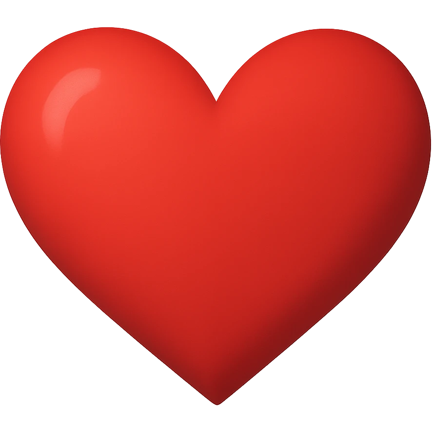 Valentine heart, remove background emoji