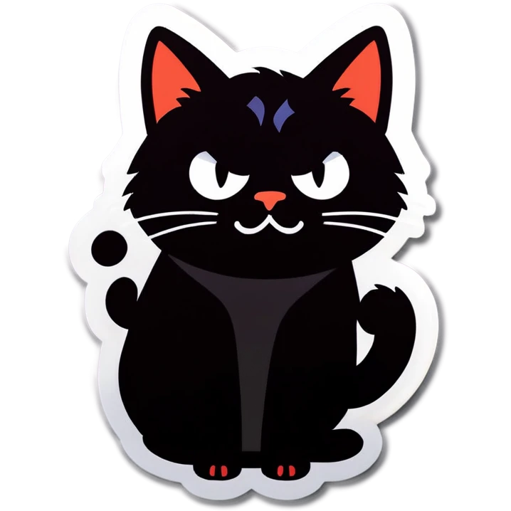 Strong cat pooping emoji