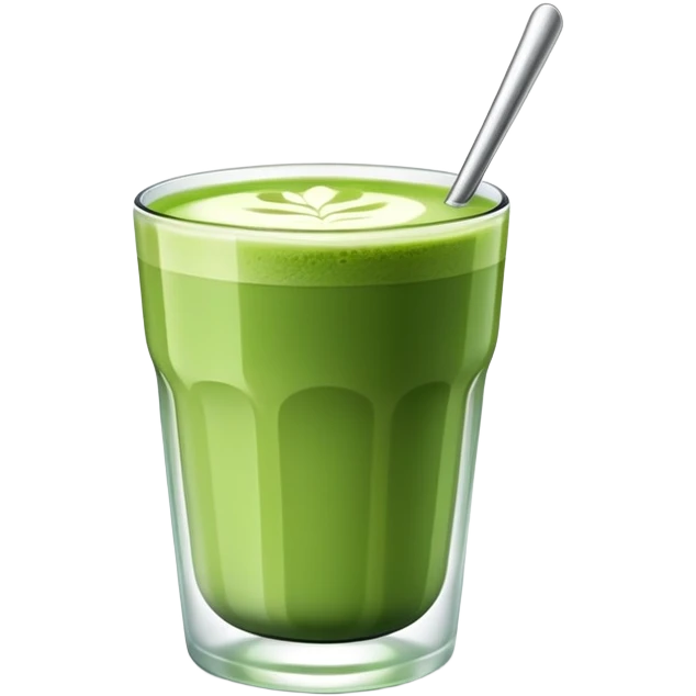 matcha on glass emoji