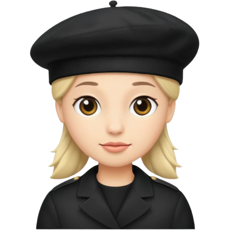 Beret black emoji