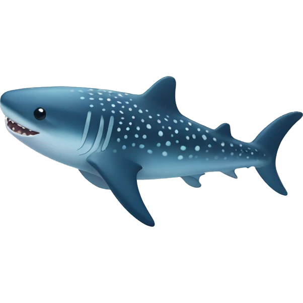 cute whale shark  emoji