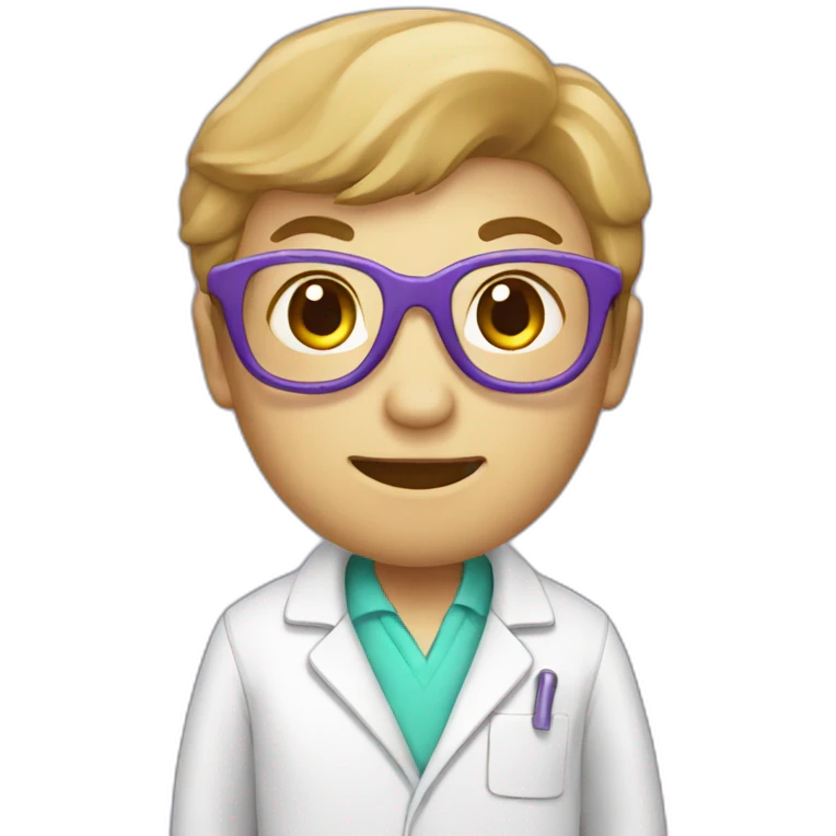 "laboratory coat" purple emoji