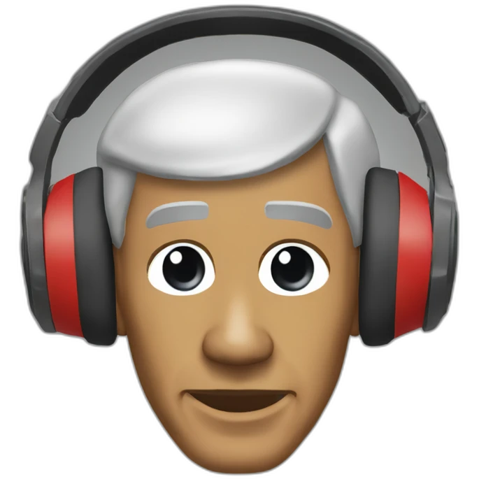 Obama waring gaming headset emoji