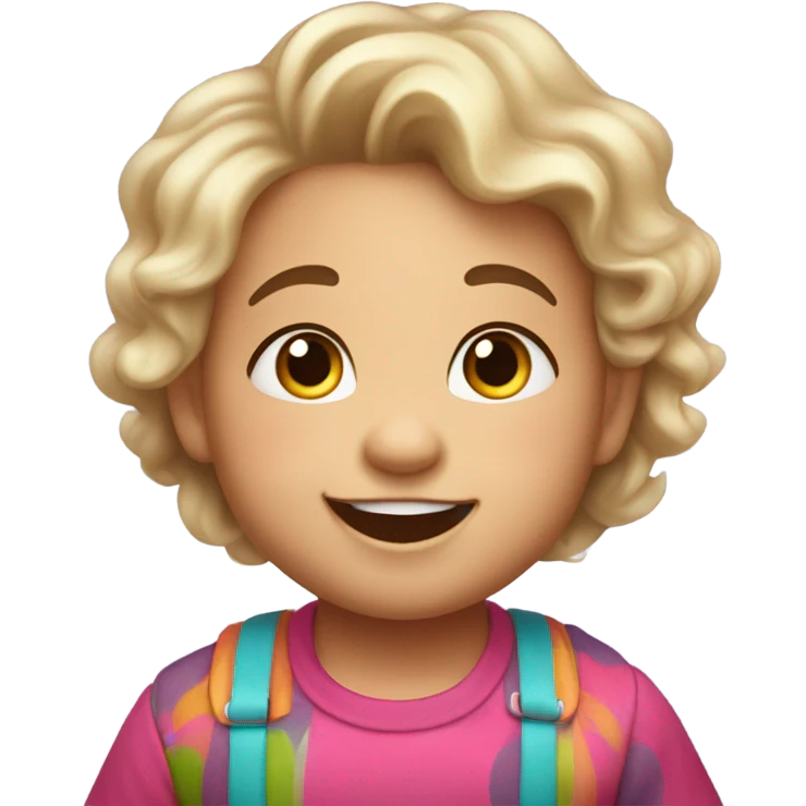 Cute toddler emoji
