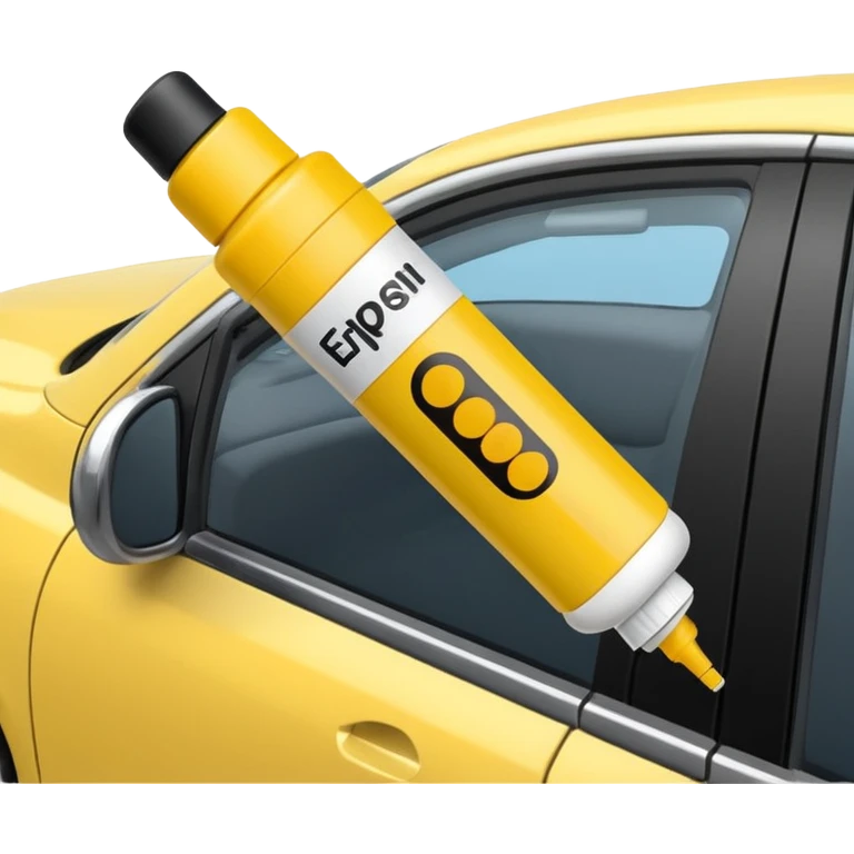 EpiPen in car emoji