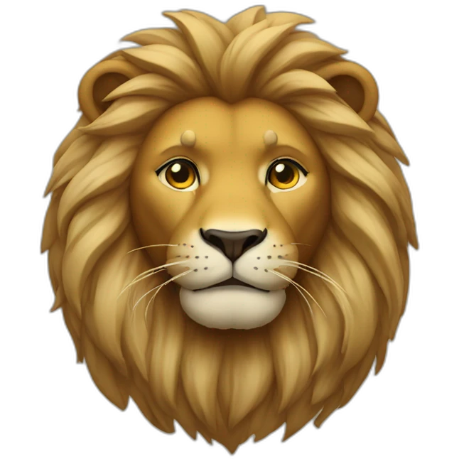 lafing a lion emoji emoji
