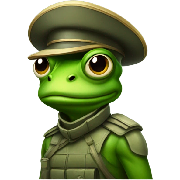 Frog soldier  emoji