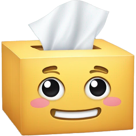 tissue box smiling cute emoji