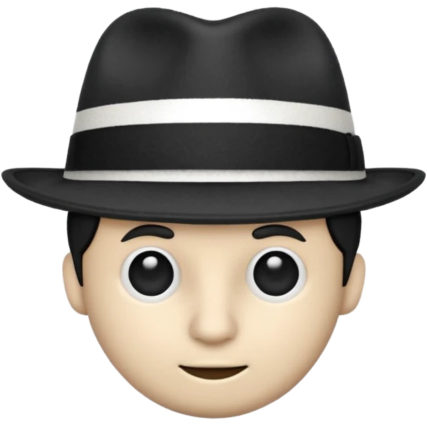 striped Fedora emoji