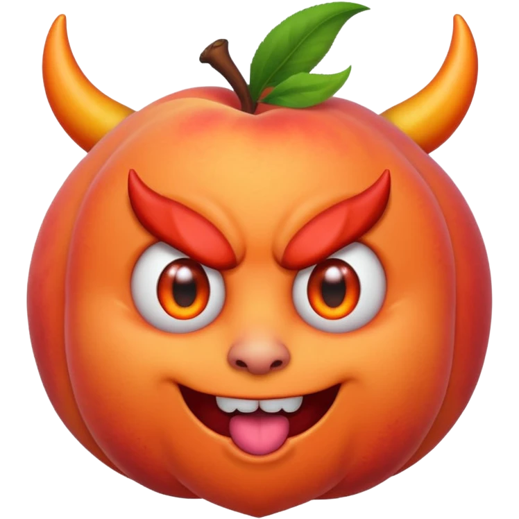 🍑+😈 emoji