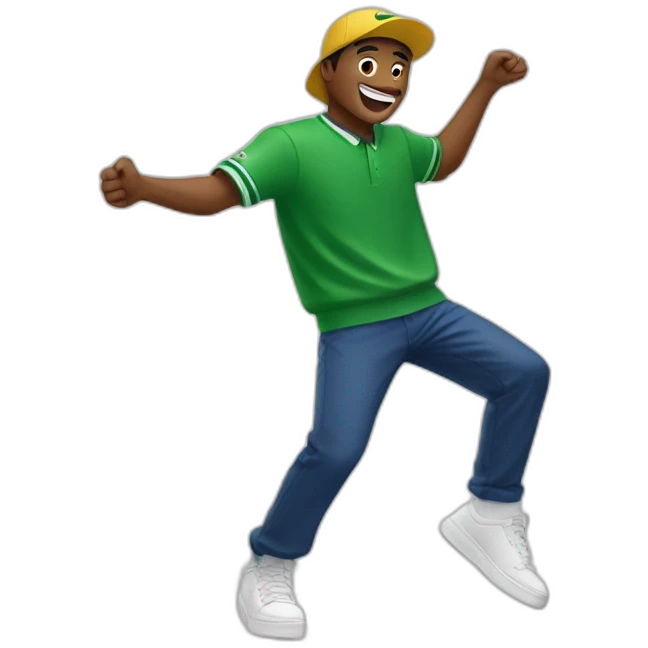 Guy using lacoste in baile funk emoji