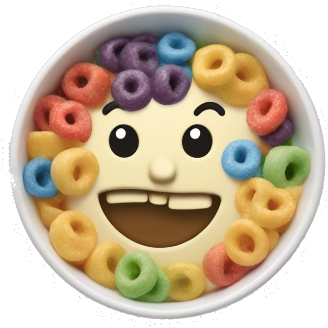 rainbow cereal bowl emoji