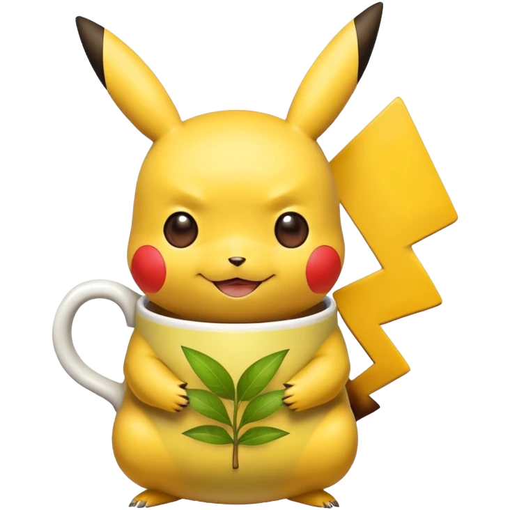 Pikachu with Yerba mate emoji